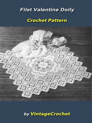 cover image of Filet Valentine Doily Vintage Crochet Pattern